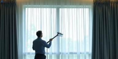 Commercial curtain stain removal service beachmere hotels offices restaurants